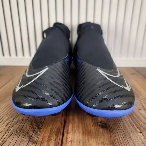 Nike Phantom GX Club DF FG/MG DD9482-040 Men's 12 Black Royal Blue Soccer Cleats